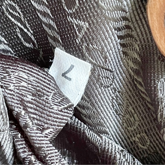 Prada brown nappa lambskin leather pushlock shoulder flap bag baguette - Picture 12 of 12